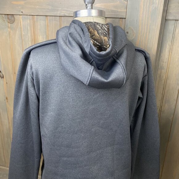 Under Armour Storm Hoodie Semi Fitted Size Sm Gray Pink Camo Camouflage Logo - Picture 3 of 6